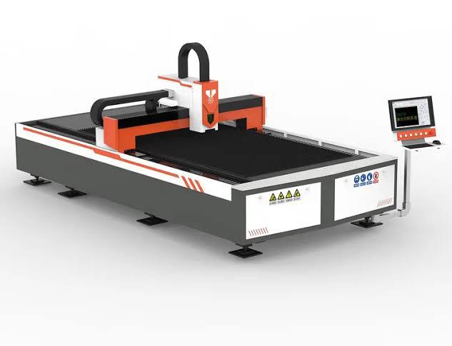 Fiber laser cutting a pattern